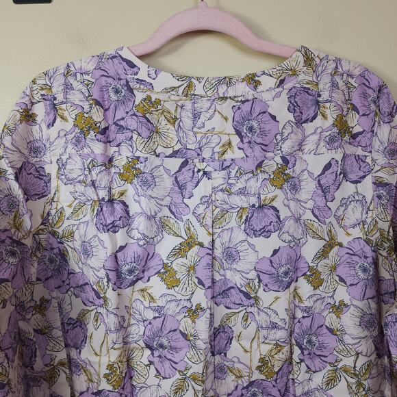Duluth Wrinklefighter Tunic in Pink Floral Size M - Picture 7 of 9